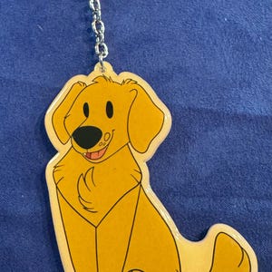 Brelok akrylowy Golden Retriever