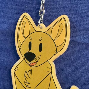 Porte-clés en acrylique chihuahua
