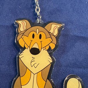 Porte-clés acrylique Rough collie