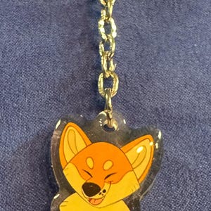 Shiba Inu mini akrylowy brelok