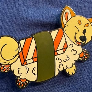 Sushi Shiba Inu Emaille Pin