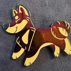 Regenbogen Shiba Inu Emaille Pin