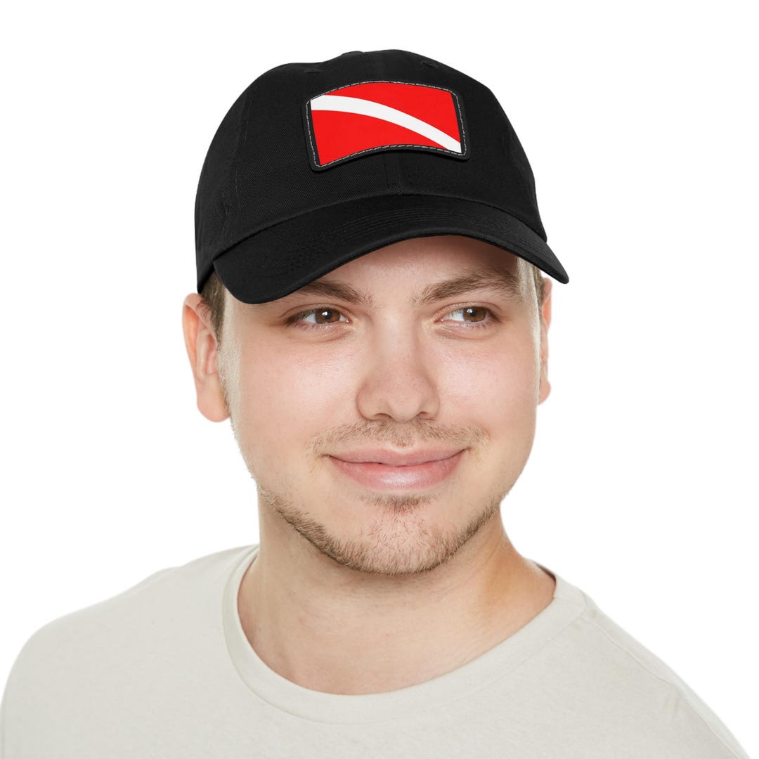 Scuba Diving Hat With Leather Patch | SSI Flag Hat | Unisex Scuba Diver ...