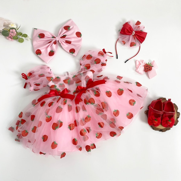Strawberry Dress Baby Etsy — free download