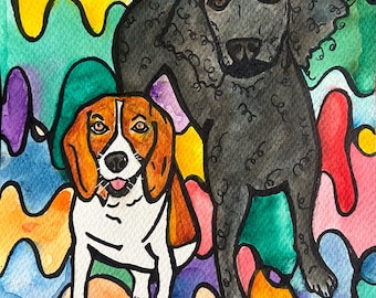 Pet Portrait (Custom) Beagle