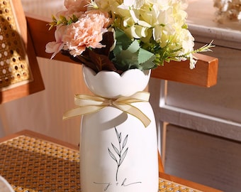 Gepersonaliseerde verlovingsvaas, aangepaste bloemenvaas, aangepaste huwelijksgeschenken, cadeaus voor bruid familie paar verloving vrijgezellenfeest pas verloofd