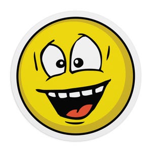 Happy Smile Emoji Mouse Pad