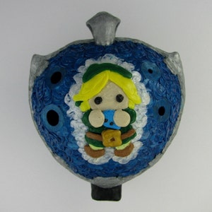 Legend of Zelda Link 3Doodled plastic english pendant ocarina DTPD