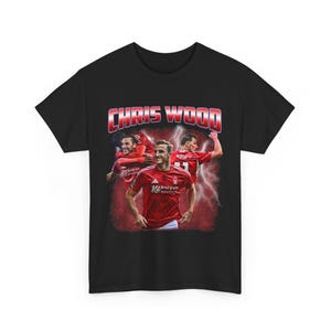 Chris Wood Tee | Retro Nottingham Forest Tee | Nottingham Forest | Premier League Shirts | Football Christmas gift | Gifts for him