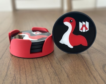 Red Nessie Coasters