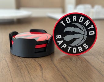 Toronto Raptors (Set of 4 Coasters and 1 Holder)
