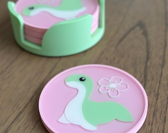Green Nessie Coasters