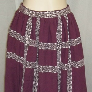 Vintage Peasant BOHO Bohemian Midi Skirt Size Small Cottagecore