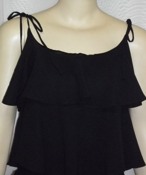Vintage Act I 1 1980's Prom Party Tiered Ruffled D