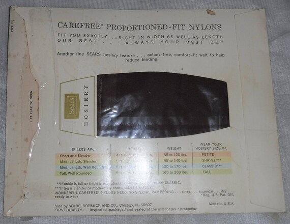 Vintage Sears Cling-alon Stockings New Mocha Ultr… - image 3