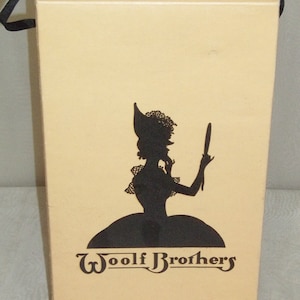 Vintage Woolf Brothers Shoebox Shoe Box Edwardian Woman