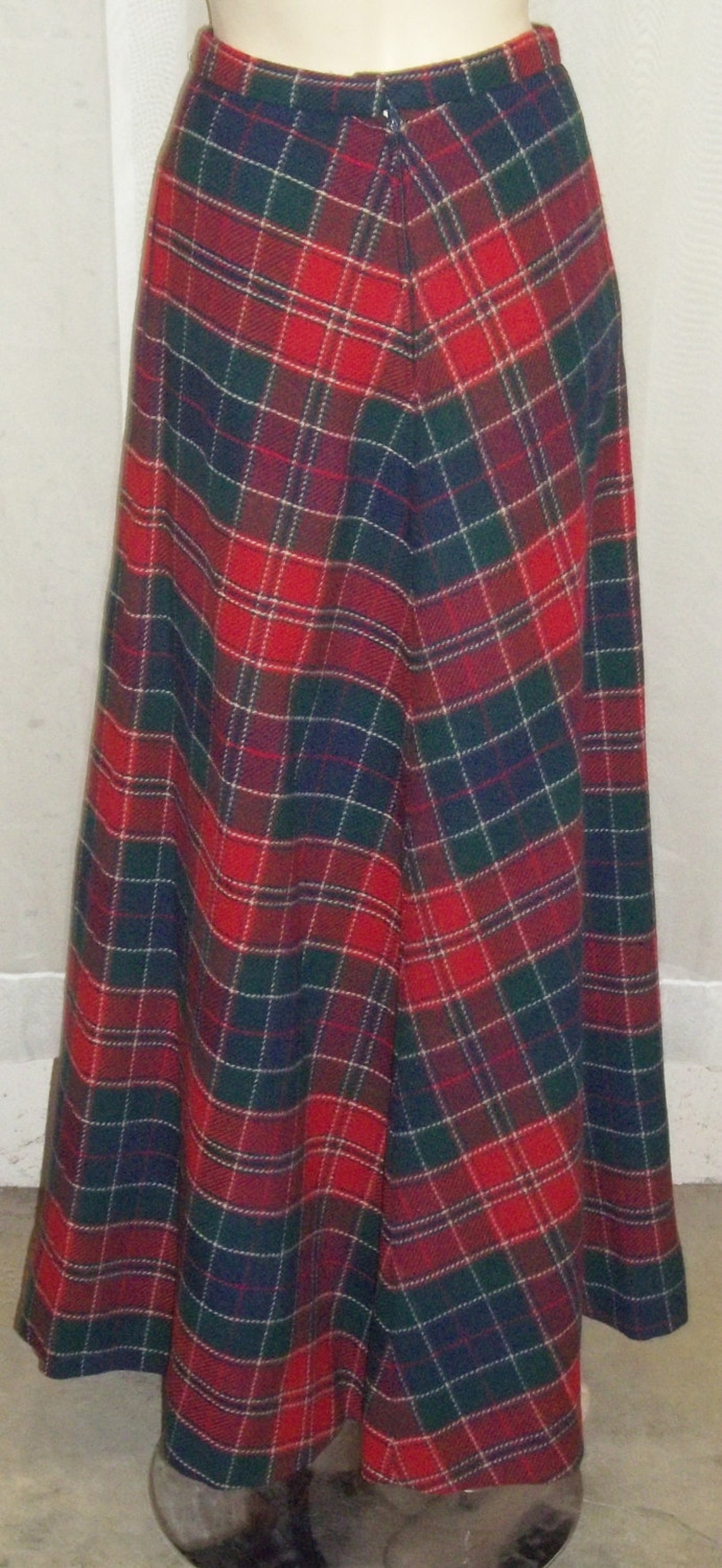 Vintage Tartan Plaid Florence Walsh Agile Long Skirt 6 Grunge - Etsy