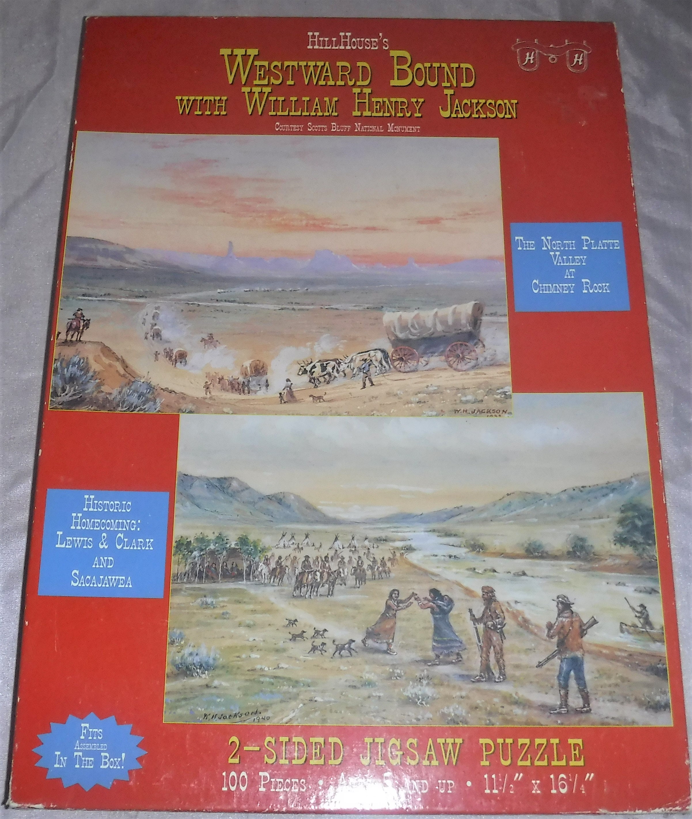 Vintage SEALED NOS Westward Bound William Henry Jackson 2 Sided