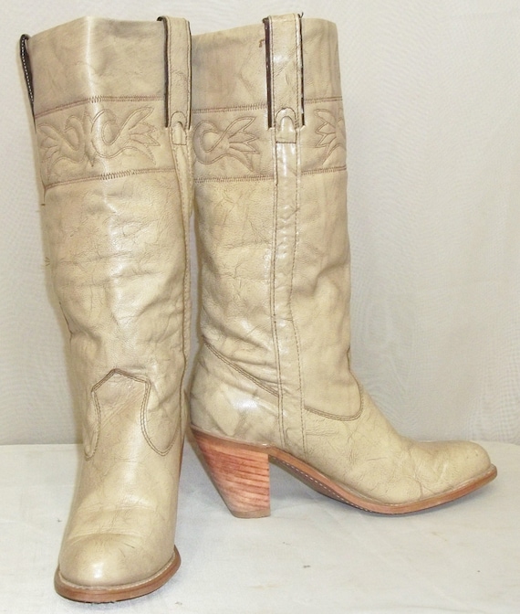 Vintage Capezio BOHO Marbled Leather Cowboy Weste… - image 1