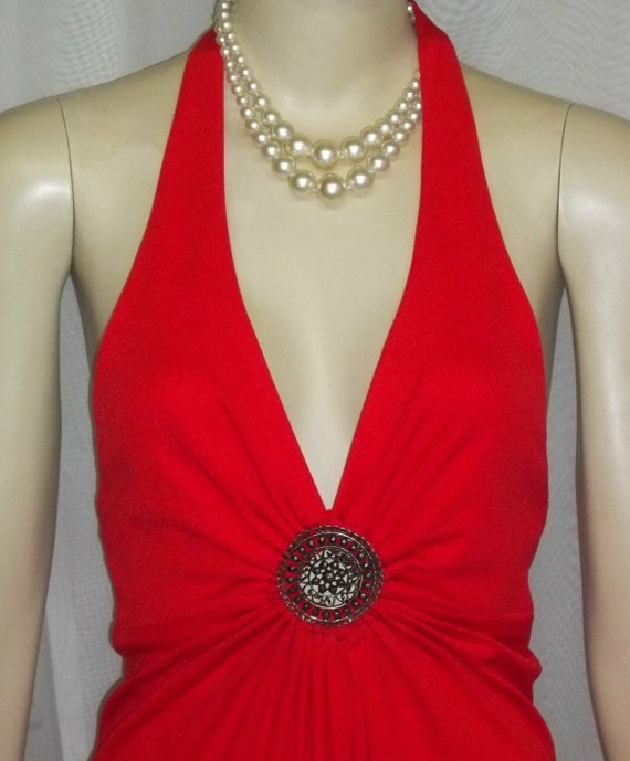 Vintage 1970's Corky Craig California Halter Maxi