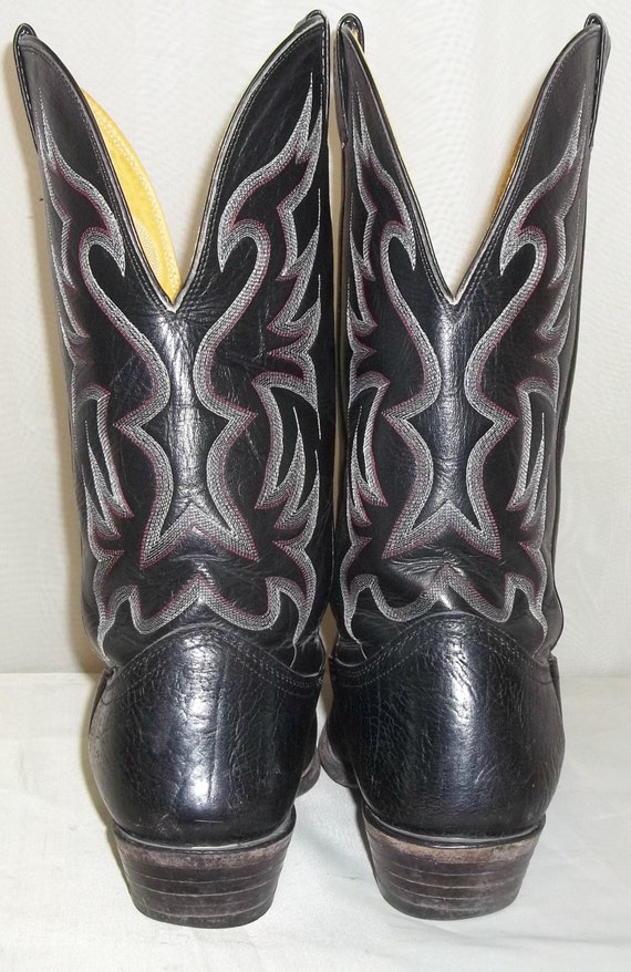 Vintage Mens Nocona Leather Cowboy Western Boots … - image 4