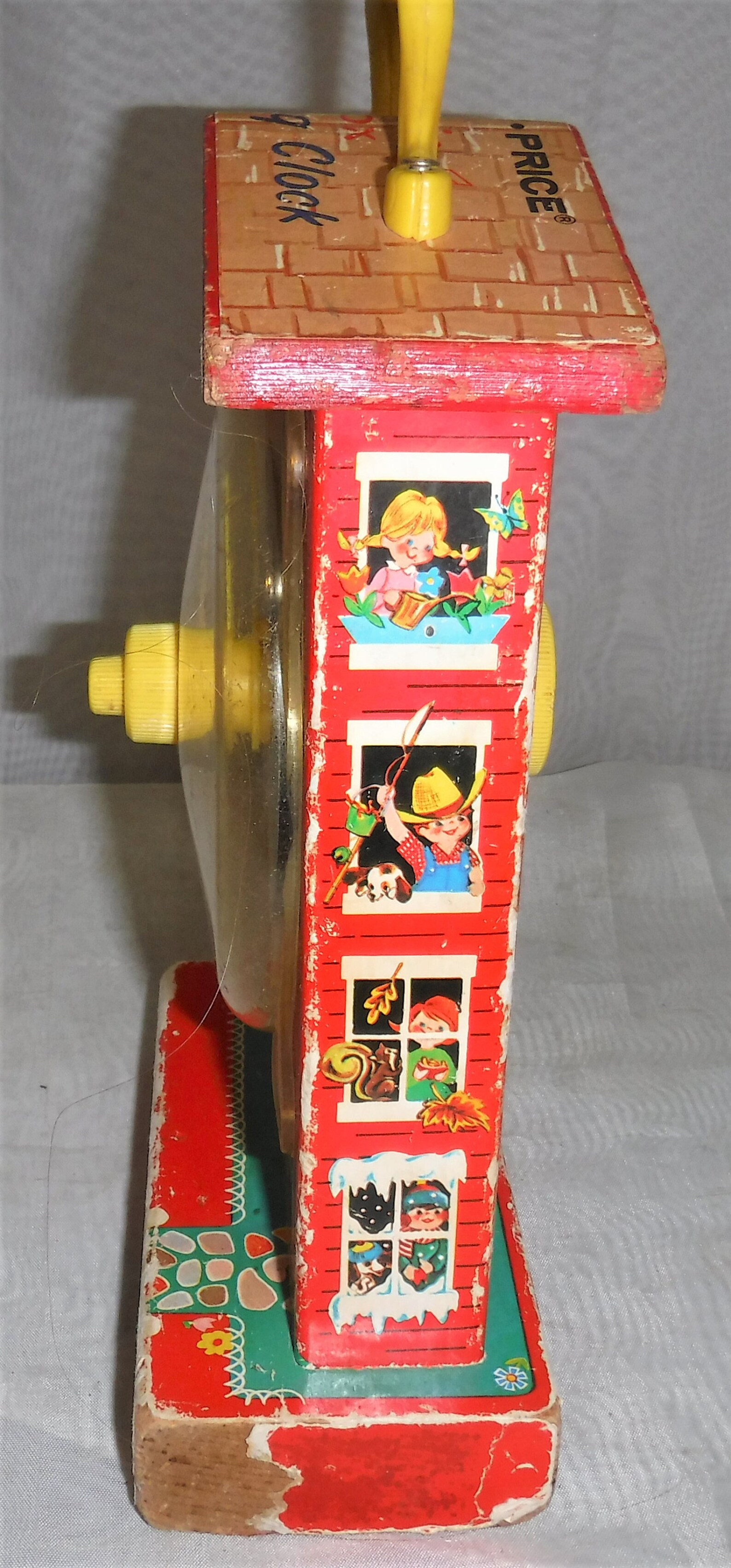 Vintage 1968 Fisherprice Toys Music Box Teaching Clock Works Etsy