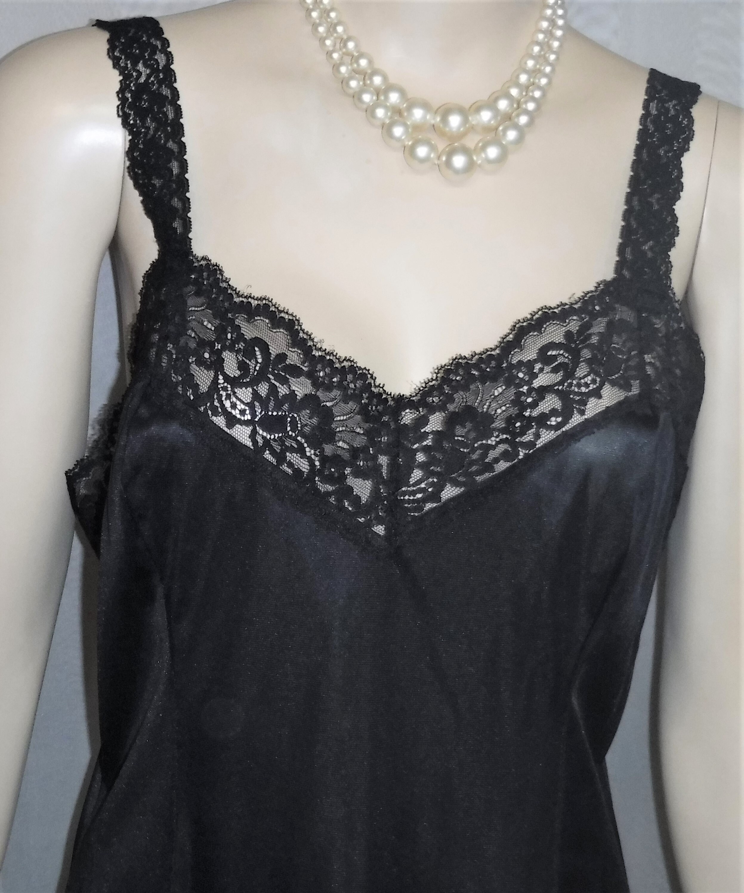 Vintage Wonder Maid Black Nylon Camisole Size 38 Style 6924 | Etsy