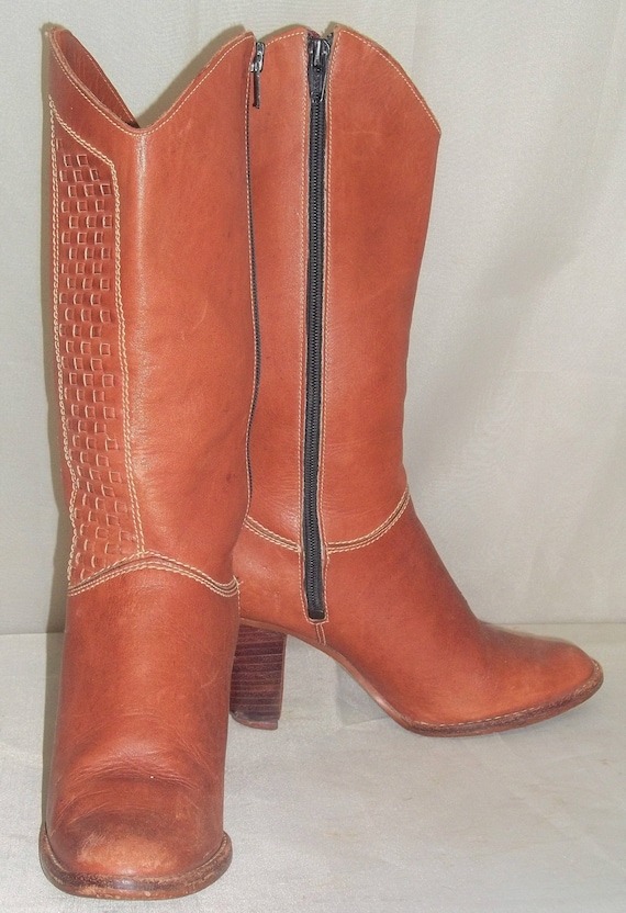 Vintage 1970's Nine/9 West Stacked Heel BOHO Women