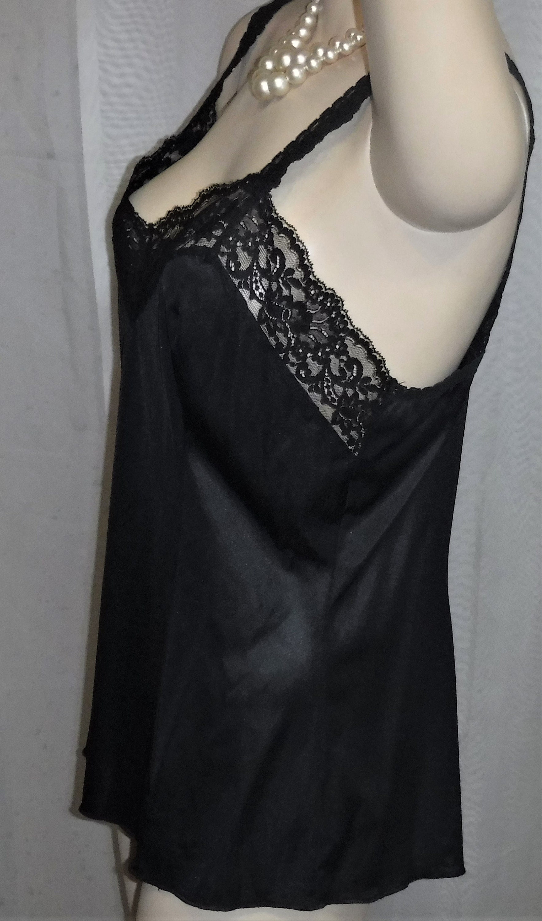 Vintage Wonder Maid Black Nylon Camisole Size 38 Style 6924 | Etsy