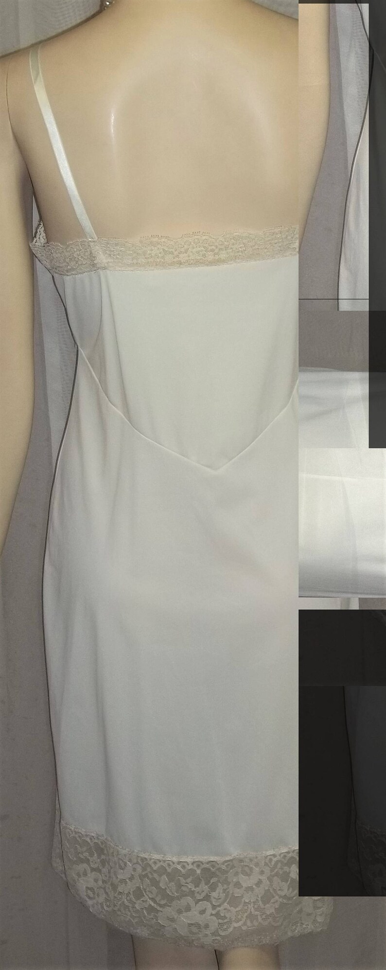 Vintage Van Raalte Nylon Full Slip Ivory Nude Small 32
