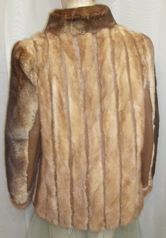 Vintage Lark Lynn Mink Beaver Fur Jacket Coat Wom… - image 4