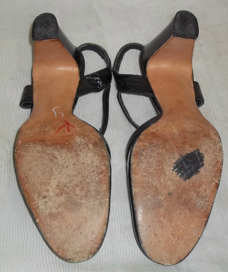 Vintage 1950's Petticoat Lane Patent Leather Shoes Heels - Etsy