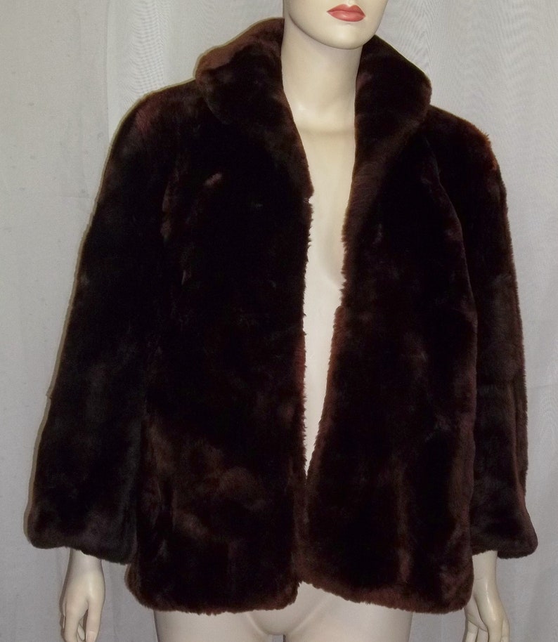 Vintage Mouton Jacket Coat Sheep Medium Womens Fur Genuine Etsy