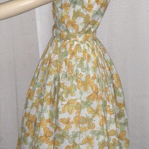 Vintage 1950's Butterfly Women's Day Dress Small Medium image 3