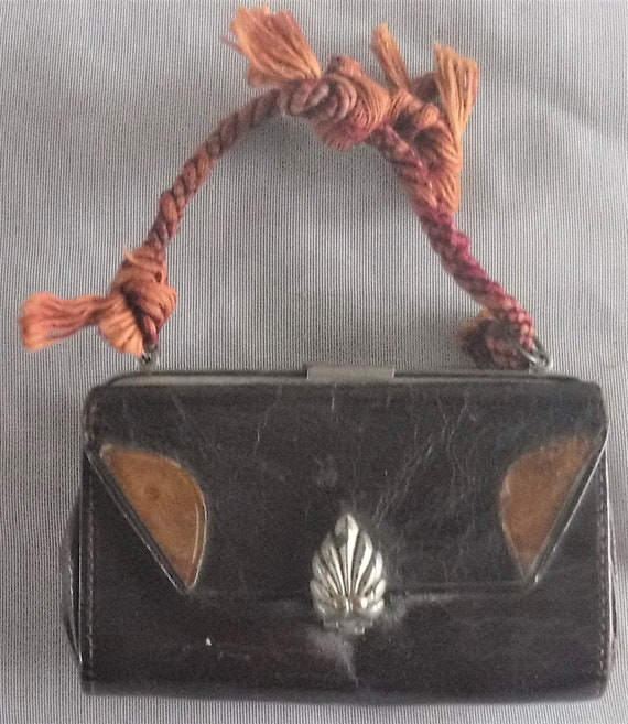 Antique leather best sale coin purse