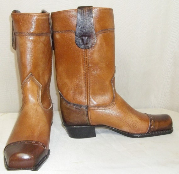 square tip work boots