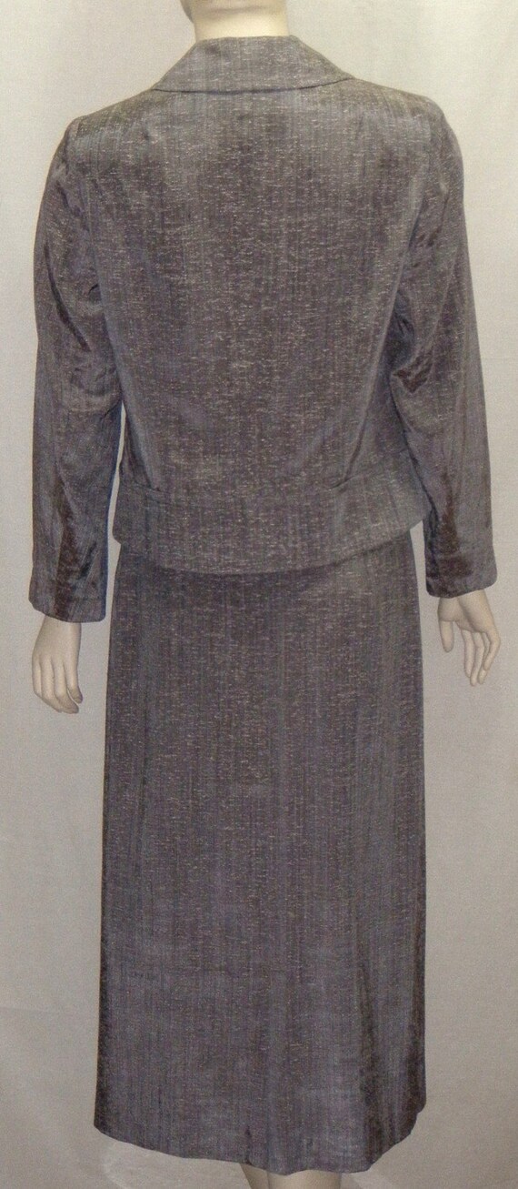 Vintage 1940's Handmacher Career Suit Skirt Blaze… - image 4