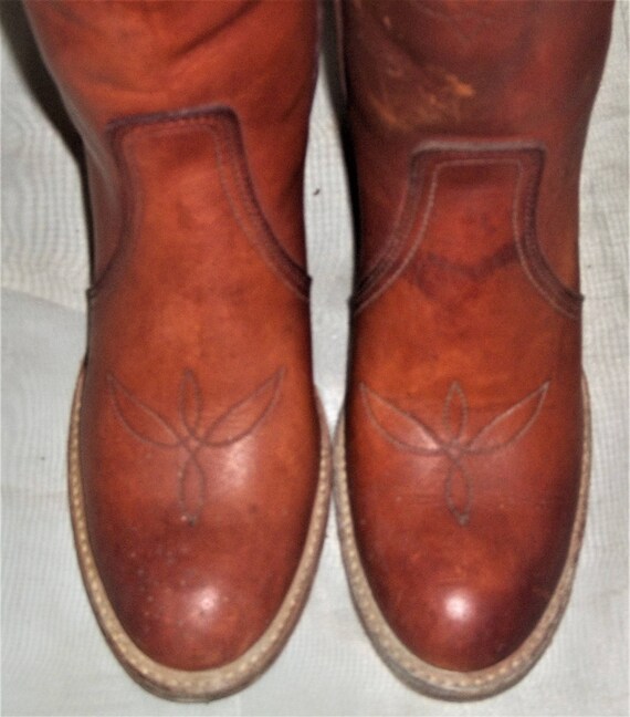 Vintage Miss Capezio BOHO Leather Cowboy Boots Wo… - image 2