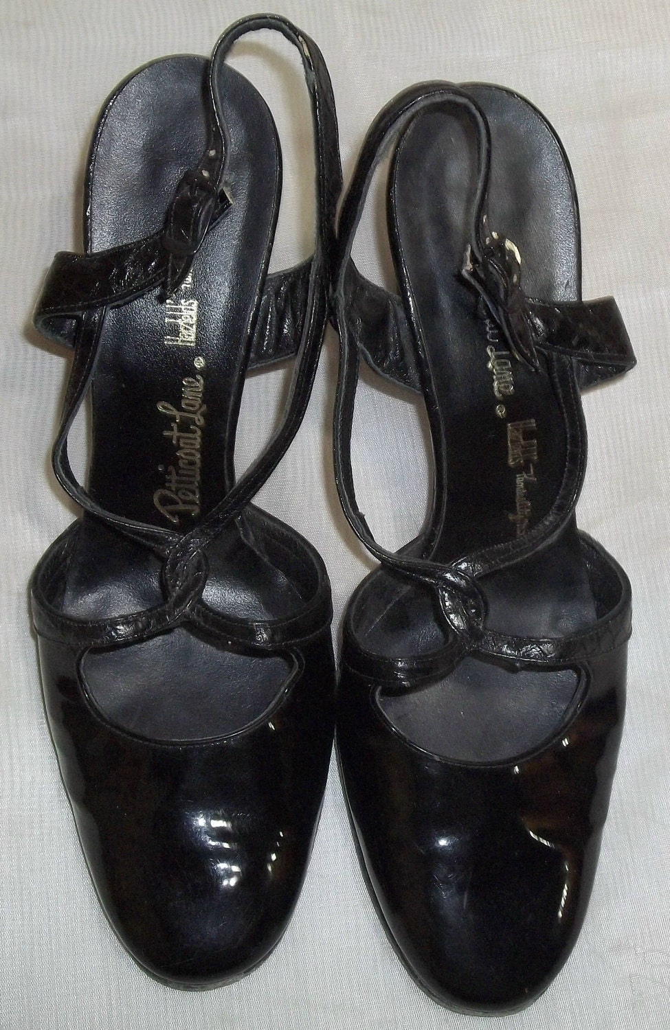Vintage 1950's Petticoat Lane Patent Leather Shoes Heels - Etsy