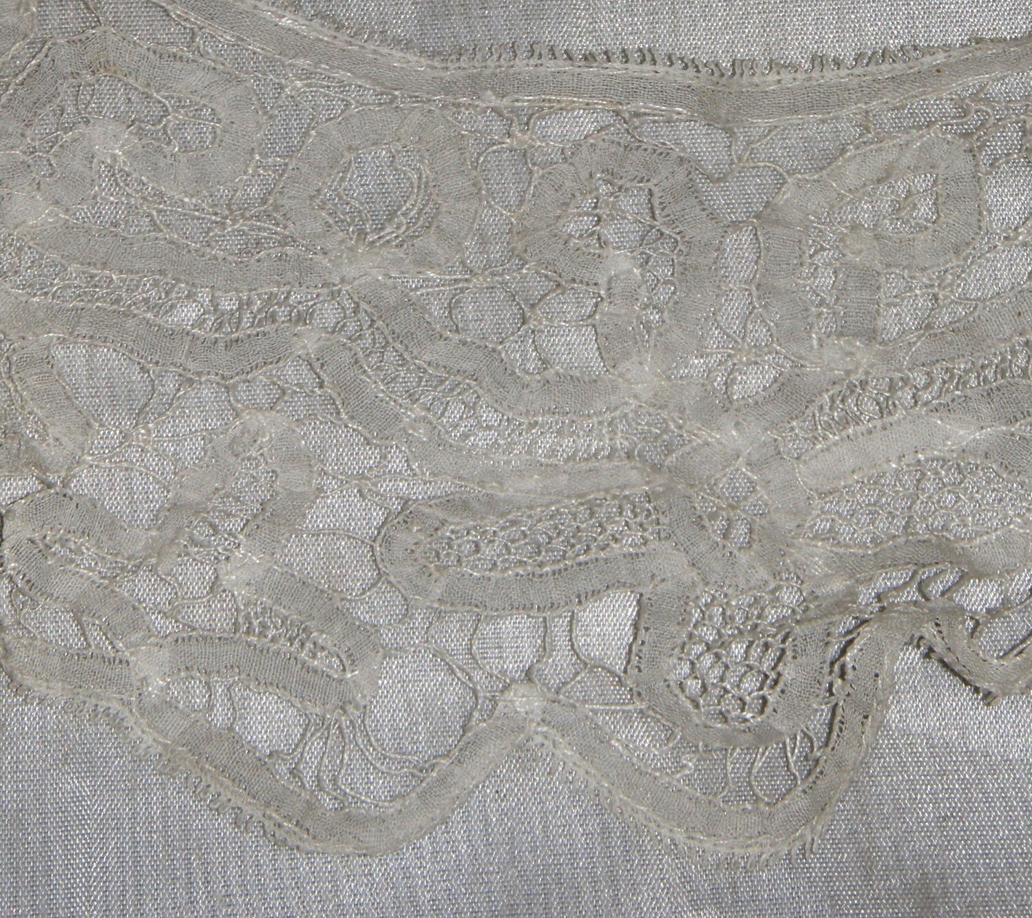 Antique Bobbin Needle Lace Collar Flounce C 1890 Etsy