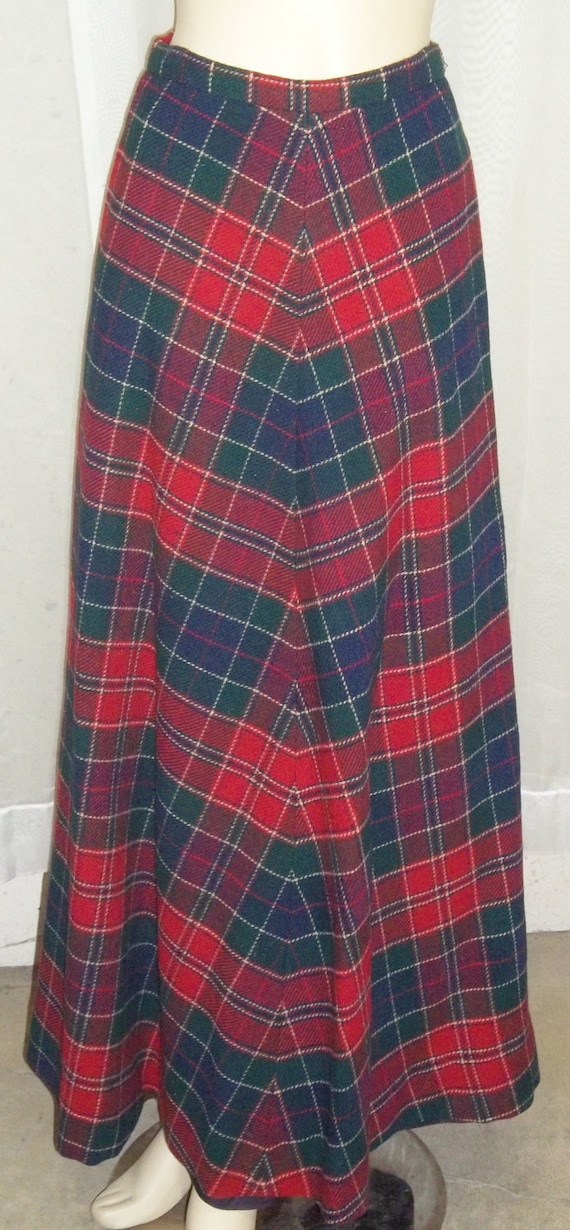 Vintage Tartan Plaid Florence Walsh Agile Long Ski