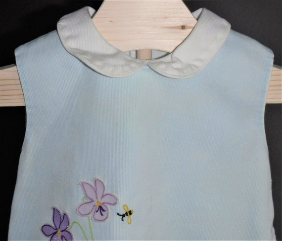 Vintage Baby Infant Toddler Girls Shift Dress Flo… - image 1