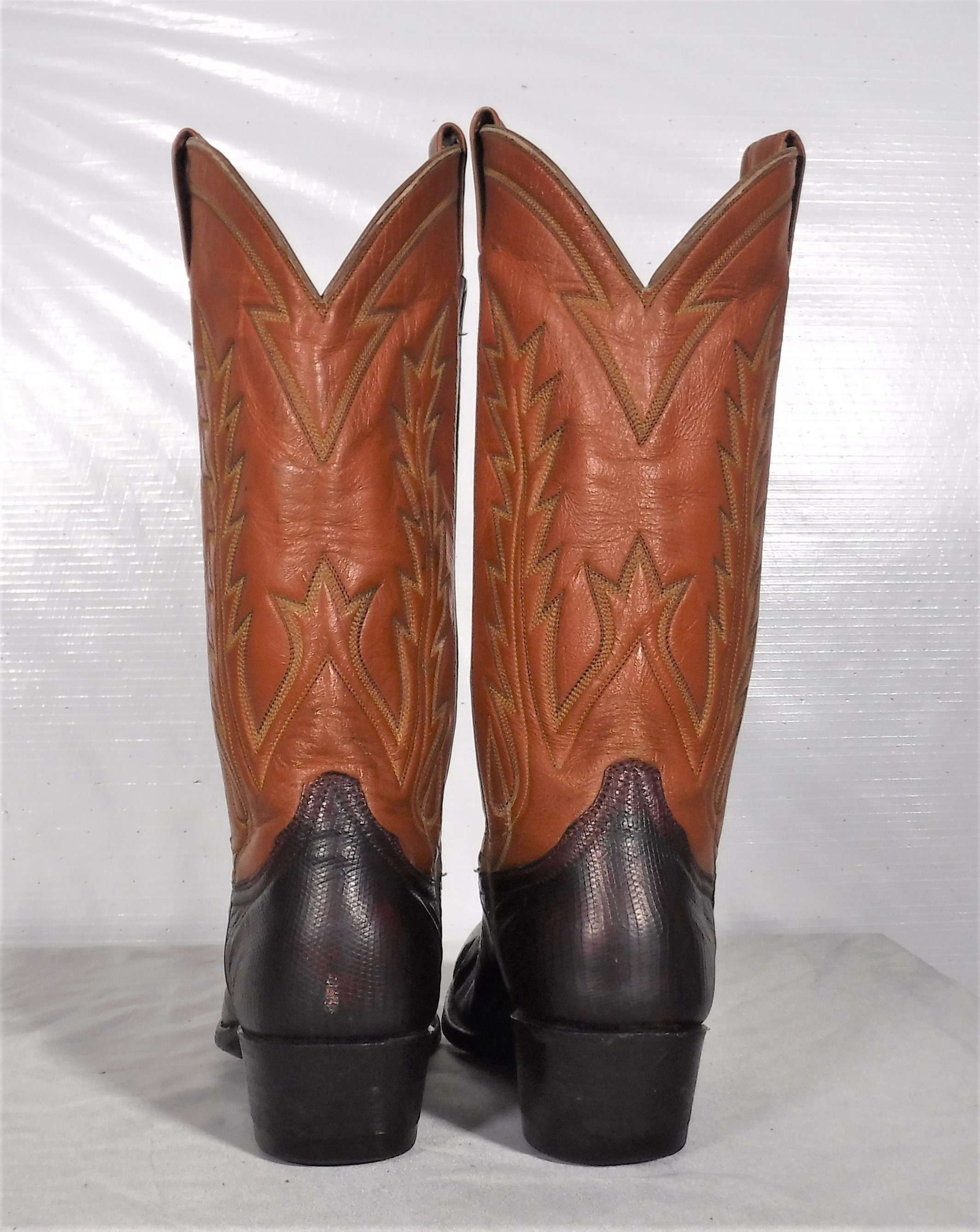 Vintage Great American Boot Company Women's Lizard Exotic Leather ...