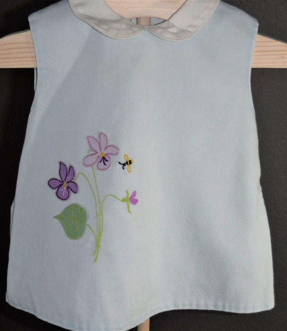 Vintage Baby Infant Toddler Girls Shift Dress Flo… - image 4