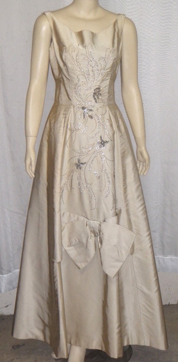 Vintage 1950's Custom Made OOAK Prom Party Dress … - image 2