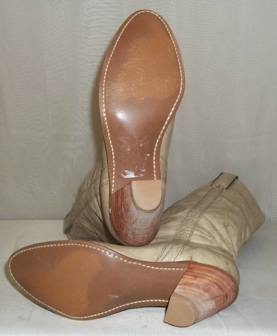 Vintage Capezio BOHO Marbled Leather Cowboy Weste… - image 5