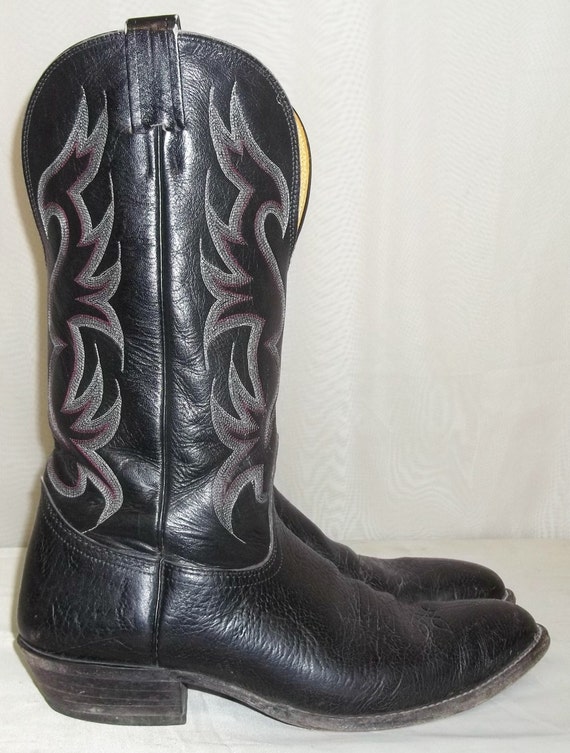 Vintage Mens Nocona Leather Cowboy Western Boots … - image 3