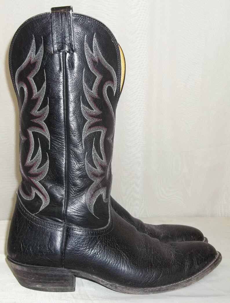 Vintage Mens Nocona Leather Cowboy Western Boots 10 1/2D - Etsy