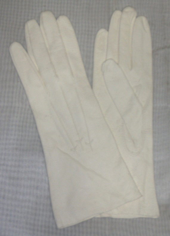 Vintage Kidskin Washable Kid Leather Opera Gloves… - image 1