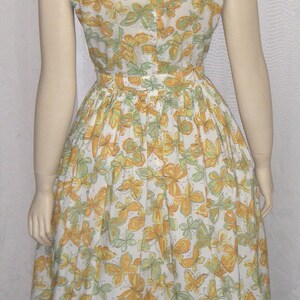 Vintage 1950's Butterfly Women's Day Dress Small Medium image 4